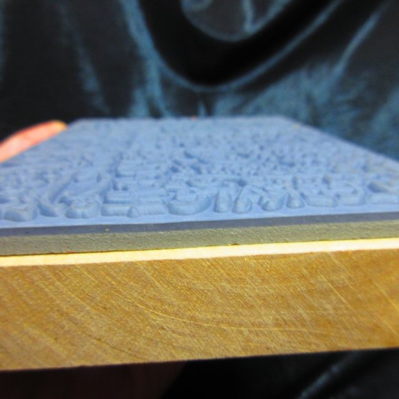 Happy Birthday Celebrate Wood Mounted Stamp 5.25" x 4" - Picture 3 of 3